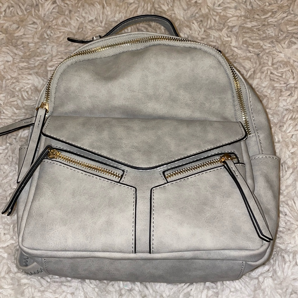 Gray Mini Backpack